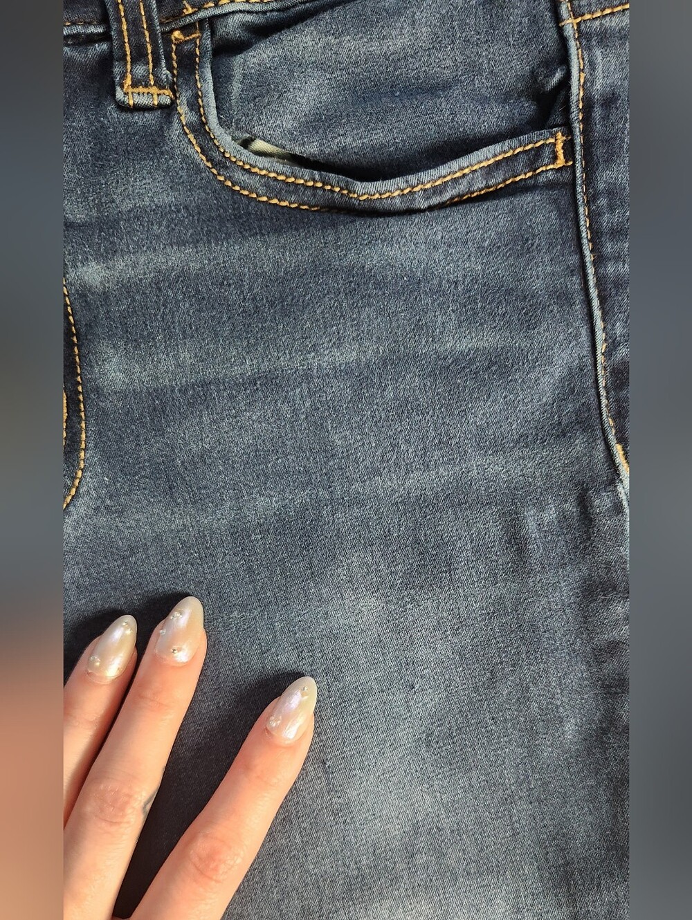 Dark Wash American Eagle Low-Rise Jeggings - Picture 11 of 16